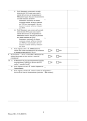 SBA Form 3510 Paycheck Protection Program Loan Necessity Questionnaire (Non-profit Borrowers) (Italian), Page 9
