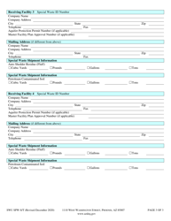 Form SWU SPW-S/T Special Waste Shipper/Transporter Annual Report - Arizona, Page 4