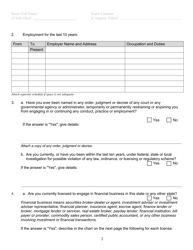 Form DFPI-512 SIQ Statement of Identity and Questionnaire - California, Page 2