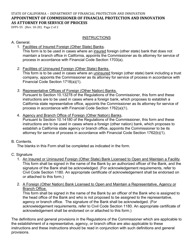 Form DFPI-55 Appointment of Commissioner of Financial Protection and Innovation as Attorney for Service of Process - California, Page 2