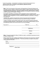 Form DFPI-EL302 Application for a License to Establish a Branch Office - California, Page 5