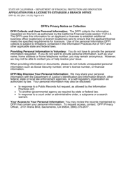 Form DFPI-EL302 Application for a License to Establish a Branch Office - California, Page 6