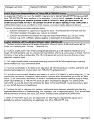 Form CALHR752 Notice of Eligibility and Rights and Responsibilities - California, Page 2