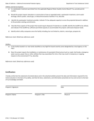 DTSC Form 1176 Environmental Information Form - California, Page 12