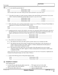 Form ADOPT-200 Adoption Request - California, Page 5