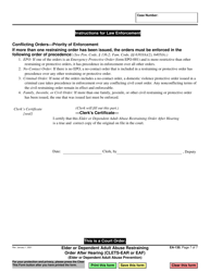Form EA-130 Elder or Dependent Adult Abuse Restraining Order After Hearing - California, Page 7