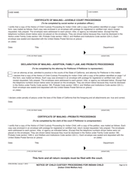 Form ICWA-030 Notice of Child Custody Proceeding for Indian Child (Indian Child Welfare Act) - California, Page 9