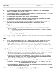 Form JV-680 Findings and Orders for Child Approaching Majority - Delinquency - California, Page 3
