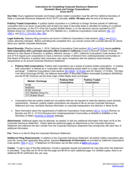 Form SI-PT Corporate Disclosure Statement (Domestic Stock and Foreign Corporations) - California, Page 2