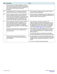 Form SI-PT Corporate Disclosure Statement (Domestic Stock and Foreign Corporations) - California, Page 6