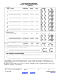 Form SI-PT Corporate Disclosure Statement (Domestic Stock and Foreign Corporations) - California, Page 8