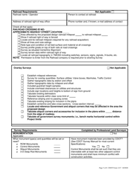 CDOT Form 1217 Preliminary Survey Scope - Colorado, Page 5