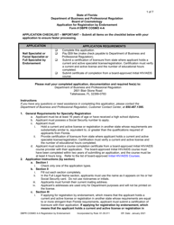 Form DBPR COSMO4-A Application for Registration by Endorsement - Florida