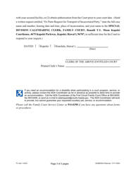Form 1F-P-1000A Summons - Hawaii, Page 3