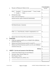 Form 1F-P-993A Paternity Financial Information Sheet - Hawaii, Page 2