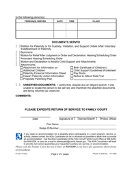 Form 1F-P-998A Proof of Service - Hawaii, Page 2