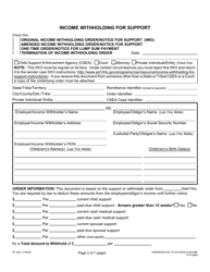 Form 1F-P-888A Order/Notice to Withhold Income for Support - Hawaii, Page 2
