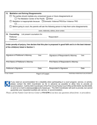 Form 1F-P-2005A Proposed Parenting Plan - Hawaii, Page 6