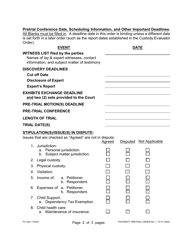 Form 1F-P-1055A Pretrial Order No. 1 - Hawaii, Page 2