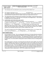 Form 1F-P-1051A Order Regarding Supervised Visitation - Hawaii, Page 3