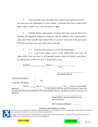 Form 2F-P-392 Acknowledgment of Paternity - Hawaii, Page 2