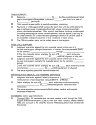 Form 2F-P-458 Order Re: Custody Visitation, Support After Voluntary Establishment of Paternity - Hawaii, Page 4