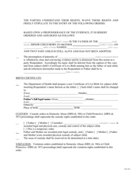 Form 2F-P-395 Stipulated Judgment of Paternity - Hawaii, Page 2