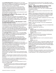 Instructions for Form IL-1120 Schedule INL Illinois Net Loss Adjustments for Cooperatives and REMIC Owners - Illinois, Page 3