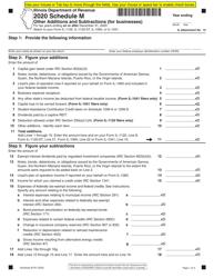 Schedule M Other Additions and Subtractions (For Businesses) - Illinois