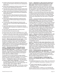 Instructions for Schedule M Other Additions and Subtractions (For Businesses) - Illinois, Page 3