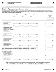 Schedule UB Combined Apportionment for Unitary Business Group - Illinois, Page 4