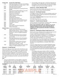 Instructions for Schedule 1299-D Income Tax Credits (For Corporations and Fiduciaries) - Illinois, Page 3