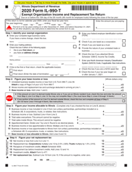 Document preview: Form IL-990-T Exempt Organization Income and Replacement Tax Return - Illinois