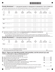 Form IL-2220 Computation of Penalties for Businesses - Illinois, Page 3