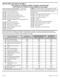 Instructions for Schedule K-1-P Partner&#039;s or Shareholder&#039;s Share of Income, Deductions, Credits, and Recapture - Illinois, Page 12