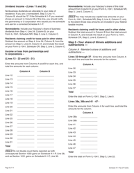 Instructions for Schedule K-1-P Partner&#039;s or Shareholder&#039;s Share of Income, Deductions, Credits, and Recapture - Illinois, Page 6