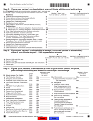 Schedule K-1-P &quot;Partner's or Shareholder's Share of Income, Deductions, Credits, and Recapture&quot; - Illinois, Page 2