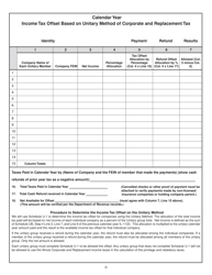 Form IL446-0126-R Privilege and Retaliatory Tax Return for Risk Retention Groups (Rrg) - Illinois, Page 5