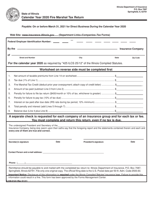 Form IL446-0124 2020 Printable Pdf