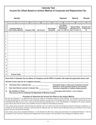 Form IL446-0126-L Privilege and Retaliatory Tax Return for Life and Accident and Health Companies - Illinois, Page 5
