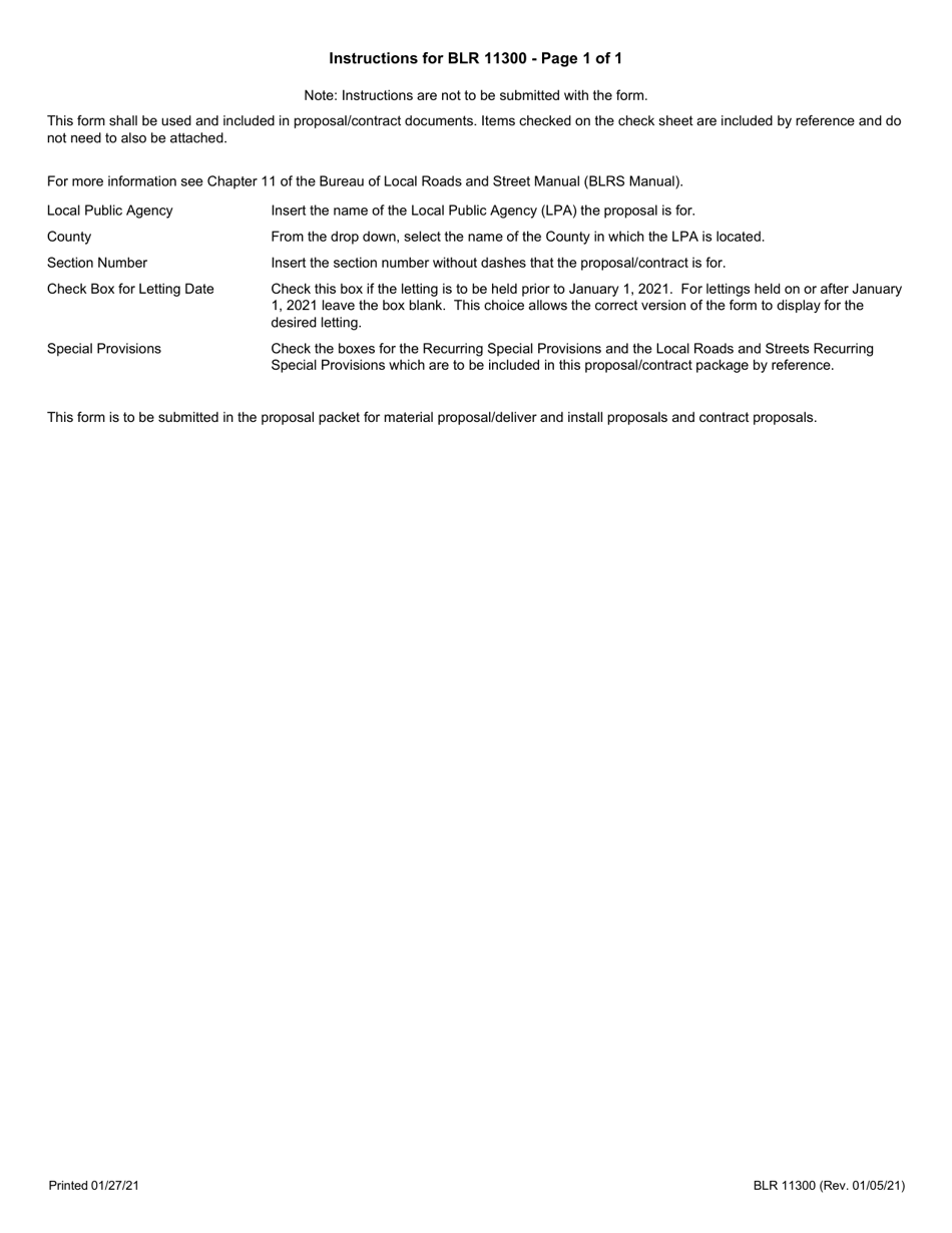 Form BLR11300 Check Sheet for Recurring Special Provisions - Illinois, Page 3