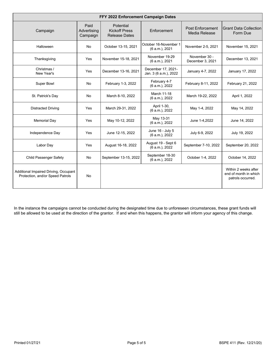 Form BSPE411 Step Attachment - Illinois, Page 5