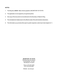 Form 635_1666 Application for Reinstatement - Iowa, Page 2