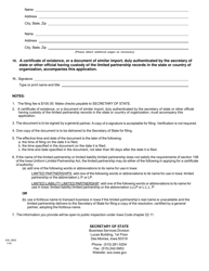 Form 635_0902 Application for Certificate of Authority - Iowa, Page 2