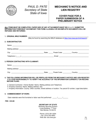 Mechanic&#039;s Notice and Lien Registry - Preliminary Notice - Iowa, Page 2