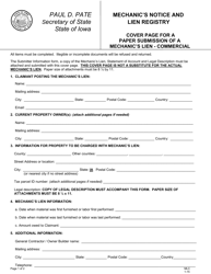Mechanic&#039;s Notice and Lien Registry - Commercial - Iowa, Page 2