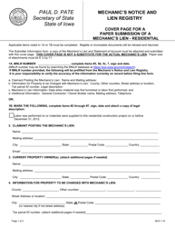 Mechanic&#039;s Notice and Lien Registry - Residential - Iowa, Page 2