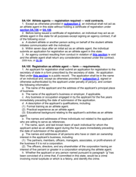 Application for Registration/Renewal as an Athlete Agent - Iowa, Page 7