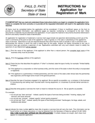 Form 635_0107 Application for Registration of Mark - Iowa, Page 3