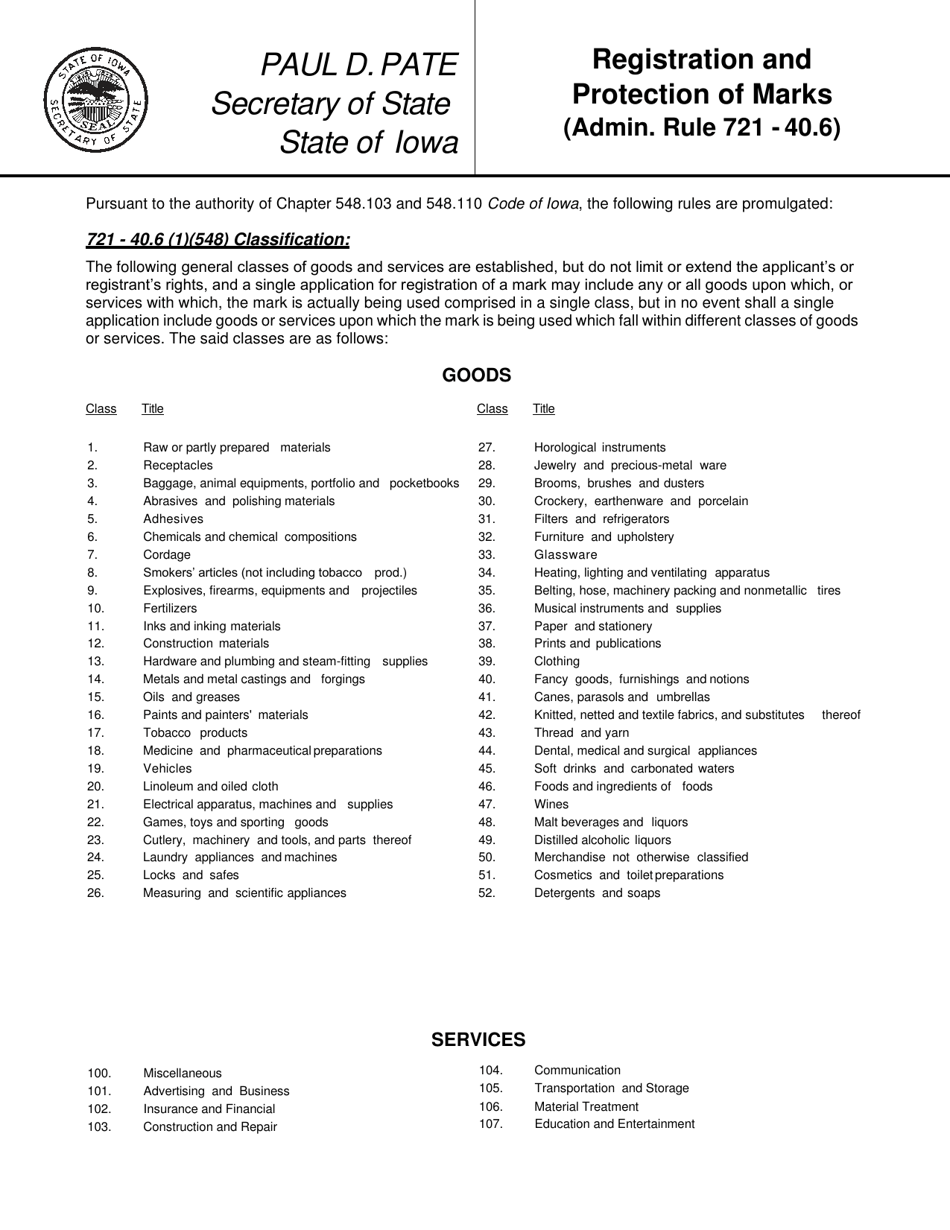 Form 635_0107 Application for Registration of Mark - Iowa, Page 5